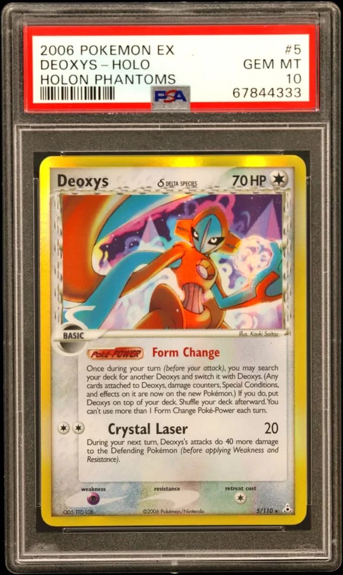 Deoxys-Holo, EX Holon Phantoms, PSA 10