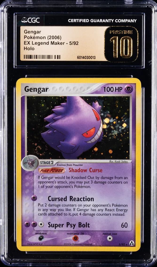 Gengar-Holo, EX Legend Maker, CGC 10