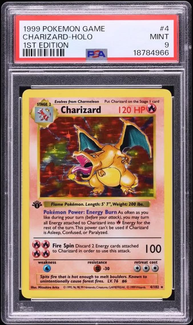 Charizard, Game, PSA 9